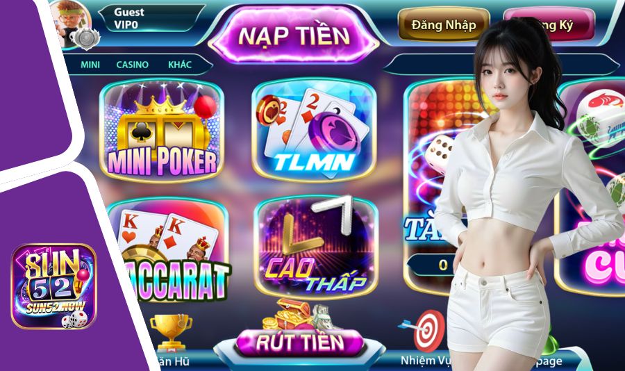 Những game nổi bật tại cổng game Sun52